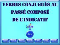 Jeux en ligne gratuit - Conjugaison de verbes à l'indicatif passé composé