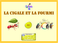 Jeux en ligne gratuit - Poésie - la cigale et la fourmi