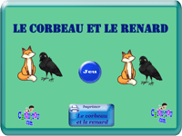 Jeux en ligne gratuit - Poésie - le corbeau et le renard