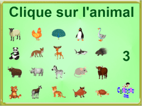 Jeu en ligne gratuit - Clique sur l'animal recherché