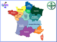 Jeu en ligne gratuit - Glisse les régions françaises