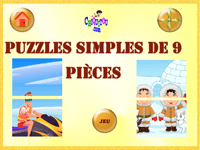 Jeu en ligne gratuit - Puzzles simples de 9 pièces
